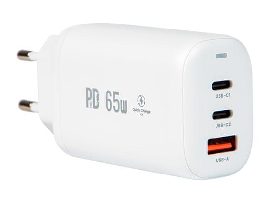 Blow 76-013# vtičnica+usb-cx2 omrežni polnilec 65w