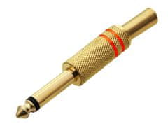 Blow 1182# Jack konektor 6,3 mono kovinski zlati