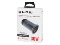 Blow 75-726# avtomobilski polnilec USB + USB-c vtičnica 30w g30c