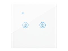 Blow 72-088# Inteligentno stikalo za svetlobo dvokanalno steklo wifi tuya