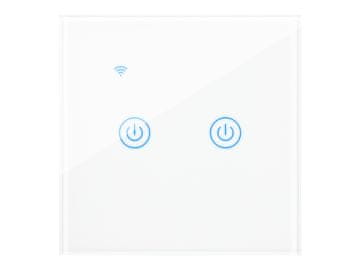 Blow 72-088# Inteligentno stikalo za svetlobo dvokanalno steklo wifi tuya