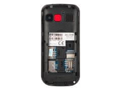 Blow 75-030# Telefon za starejše, črn s stojalom s18d