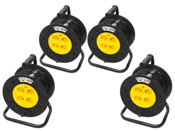 Blow 98-702# Podaljševalni kabel pr-61 s 4 vtičnicami z ozemljitvijo 50 m pvc boben 3x2,5 mm