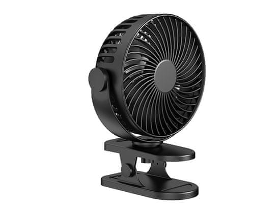 Blow 44-505# Namizni ventilator s sponko 15cm usb + baterija črna