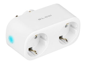 Blow 72-072# pametna dvojna vtičnica tuya z wifi nadzorom bela