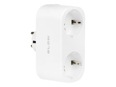 Blow 72-072# pametna dvojna vtičnica tuya z wifi nadzorom bela
