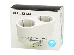 Blow 72-072# pametna dvojna vtičnica tuya z wifi nadzorom bela