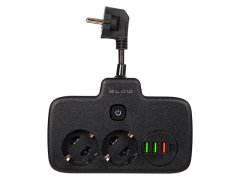 Blow 98-233# razdelilnik ps-310u 3-vtičnica 3xusb 0,1 m črn podaljšek 2x1 mm