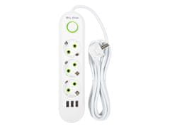 Blow 98-217# Podaljševalni kabel ps-330 3-vtičnica 3xusb 3m bela 2x1mm