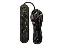 Blow 98-215# ps-350 3-vtičnica 3xusb podaljšek 5m črna 2x1mm