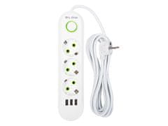 Blow 98-218# ps-350 3-vtičnica 3xusb podaljšek 5m bela 2x1mm