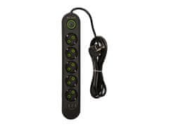 Blow 98-226# ps-520 5-vtičnica 3xusb 2m črna 2x1mm omrežni podaljšek