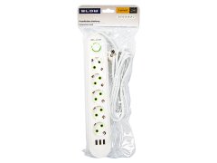 Blow 98-229# ps-520 5-vtičnica 3xusb 2m beli 2x1mm podaljšek