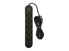 Blow 98-227# Podaljševalni kabel ps-530 5-vtičnica 3xusb 3m črna 2x1mm