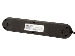 Blow 98-227# Podaljševalni kabel ps-530 5-vtičnica 3xusb 3m črna 2x1mm
