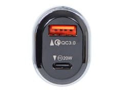 Blow 75-777# avtomobilski polnilec gn.usb+usb-c 38w g38a