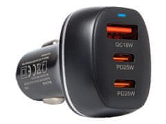 Blow 75-787# Avtomobilski polnilec gn.usb+usb-cx2 50w g50c