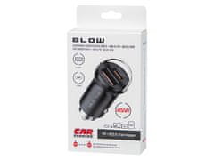 Blow 75-788# avtomobilski polnilec gn.usb+usb-c g50d