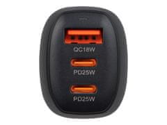 Blow 75-787# Avtomobilski polnilec gn.usb+usb-cx2 50w g50c