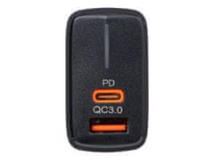 Blow 76-021# omrežni polnilec usb vtičnica + usb-c qc+pd 20w