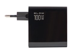Blow 76-028# omrežni polnilnik vtičnica usbx2 + usb-cx2 qc+pd 100w