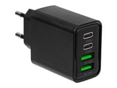 Blow 76-023# omrežni polnilec vtičnica usbx2 + usb-c qc+pd 65w