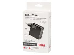 Blow 76-028# omrežni polnilnik vtičnica usbx2 + usb-cx2 qc+pd 100w