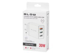 Blow 76-027# omrežni polnilec vtičnica usbx2 + usb qc 30w