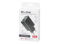 Blow 76-023# omrežni polnilec vtičnica usbx2 + usb-c qc+pd 65w