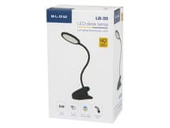 Blow 44-165# Led lb-20 namizna svetilka s sponko črna