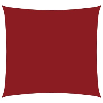 Vidaxl Senčno jadro oksford blago kvadratno 4,5x4,5 m rdeče