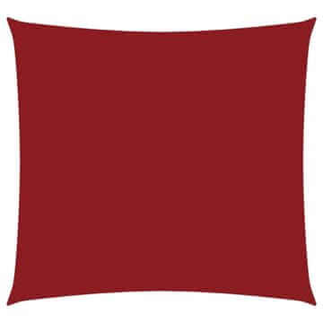 Vidaxl Senčno jadro oksford blago kvadratno 3,6x3,6 m rdeče