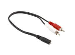 slomart AK267 adapter JACK 3,5 na 2 RCA