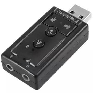 slomart AK103B virtualna 7.1-kanalna zvočna kartica USB