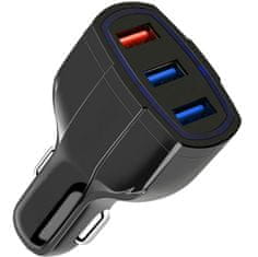 slomart PLS34F Samodejni polnilnik. qc 3.0 3xusb črn