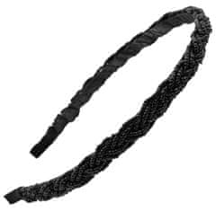 slomart BQ47C Trak za lase z biseri črne barve