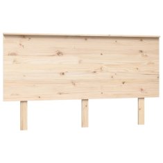 Vidaxl Posteljno vzglavje 144x6x82,5 cm trdna borovina