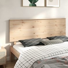 Vidaxl Posteljno vzglavje 184x6x82,5 cm trdna borovina