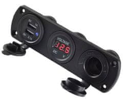 slomart PLS37 Napajanje z vodo. vtičnica za luč. voltmeter