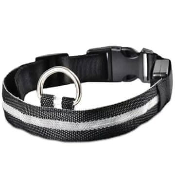 slomart AG232D Svetleča vodena ovratnica 32-37cm črna