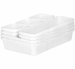 slomart AG641C Modularni organizator 8 kosov bela