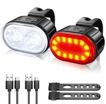 slomart RW33 Prednja zadnja kolesarska svetilka