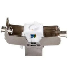 slomart RJ10 RJ45 stp cat.6a vtičnica brez orodja