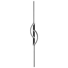 slomart ZD143B Stenska svetilka Wall Sconce 60cm vodila toplo belo