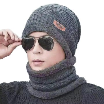 slomart BQ52E Unisex komplet kape in šala sive barve