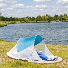Trizand Šotor za plažo 220x120x90cm - turkizno siva