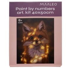 Maaleo Slikanje po številkah 40x50cm- Maaleo fox 22782