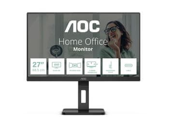AOC Q27P3CV 27" QHD 75Hz USB-C ergonomski pisarniški monitor