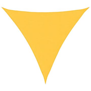 Vidaxl Senčno jadro oksford blago trikotno 4,5x4,5x4,5 m rumeno