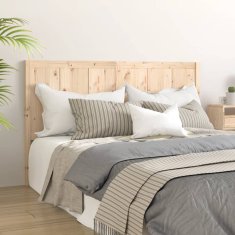 Vidaxl Posteljno vzglavje 125,5x4x100 cm trdna borovina